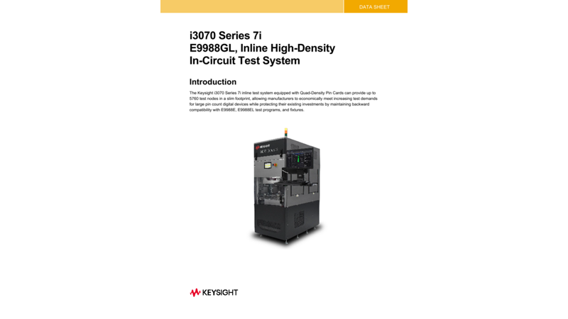 i3070 Series 7i E9988GL, Inline High-Density In-Circuit Test System